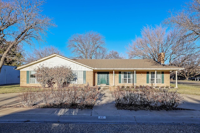 view of ranch-style house