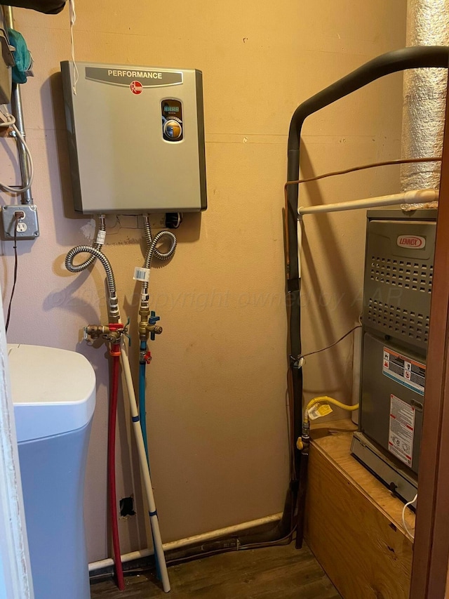 utilities featuring water heater
