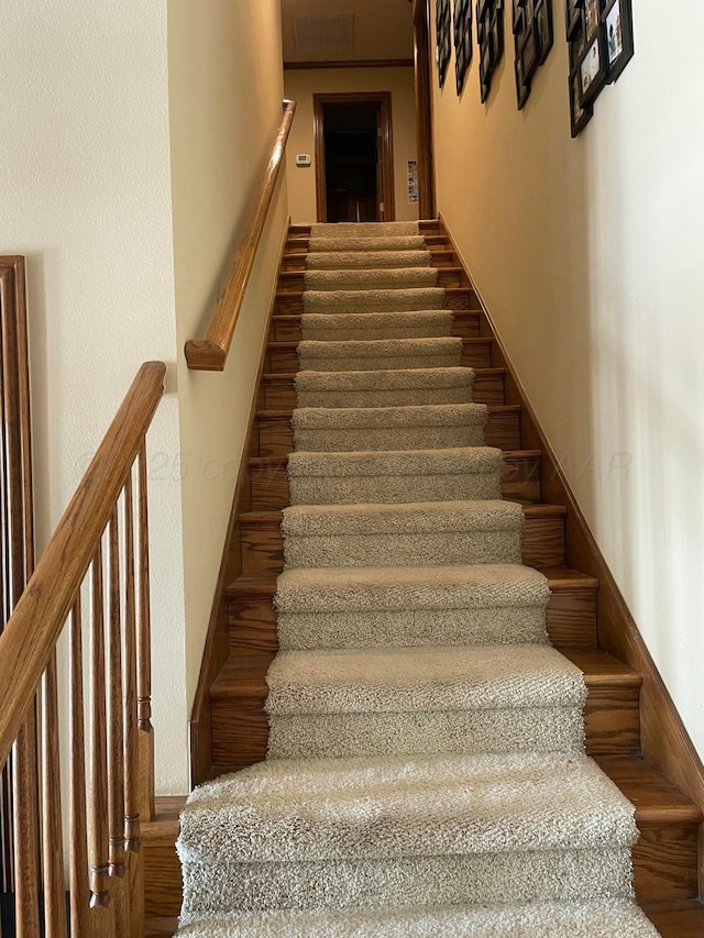 7 Pebble Beach Ct, Amarillo, TX 79124 - stairs with wood finished floors
