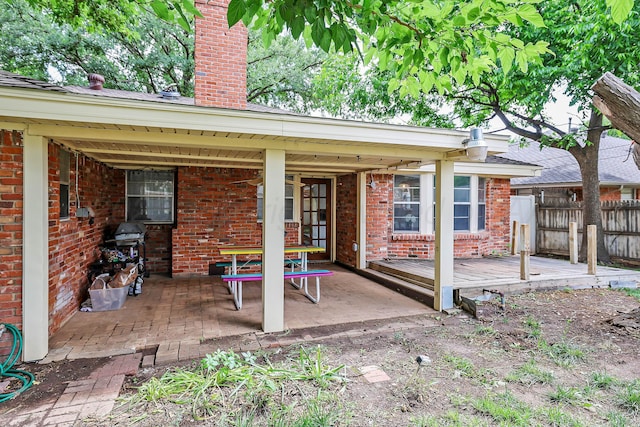 6006 Elmhurst Rd, Amarillo, TX 79106 - view of patio / terrace featuring a deck and grilling area