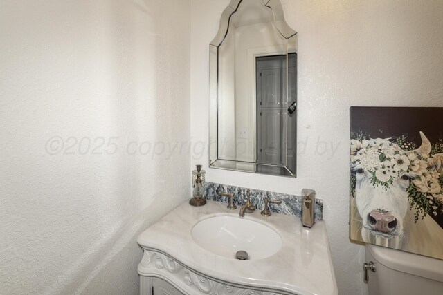 620 N Main St, Stratford, TX 79084 - half bath with vanity and toilet
