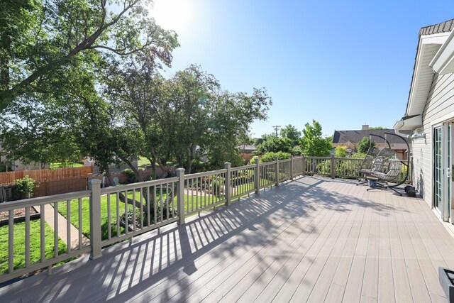 620 N Main St, Stratford, TX 79084 - view of wooden deck