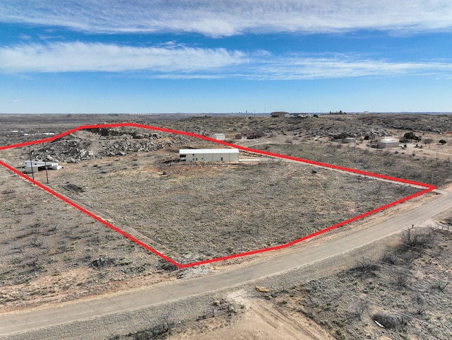 8801 Sharman Loop, Amarillo, TX 79124 - birds eye view of property with view of desert and a rural view