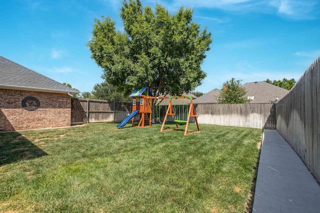 5007 Wesley Rd, Amarillo, TX 79119 - fenced backyard with a playground