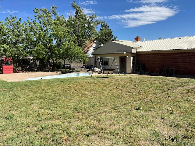 415 Mesquite Ave, Amarillo, TX 79108 - view of green lawn with a patio