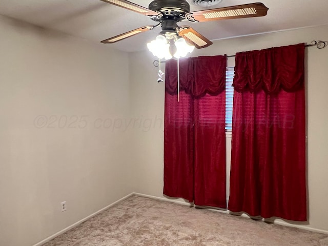415 Mesquite Ave, Amarillo, TX 79108 - carpeted empty room with ceiling fan and baseboards