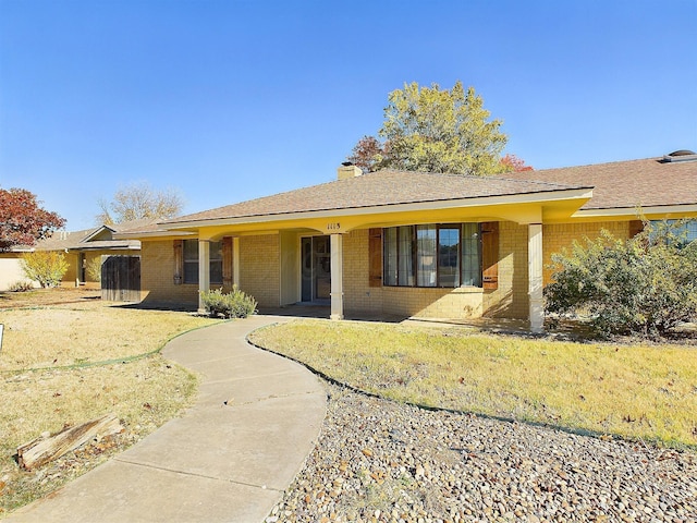 view of ranch-style house