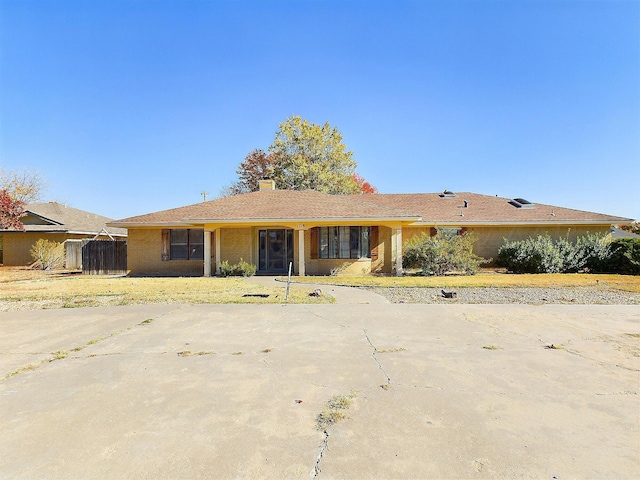 view of ranch-style home