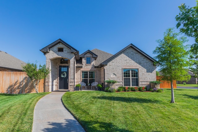 6900 Tatum Cir, Amarillo, TX 79119 - french country style house featuring brick siding and stone siding
