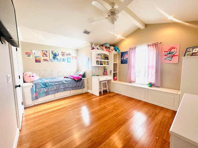 901 Melinda Ln, Dumas, TX 79029 - bedroom with multiple windows, light wood-type flooring, and ceiling fan