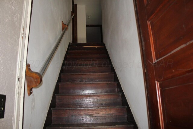 view of stairs