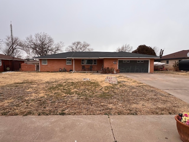 ranch-style house with a garage