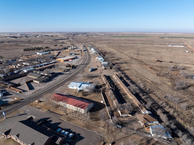 bird's eye view with a rural view