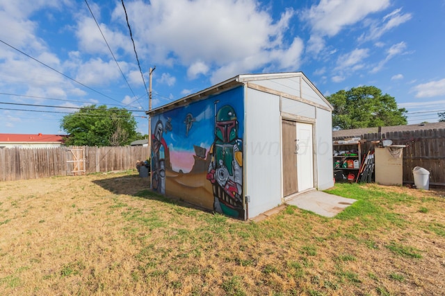 1960 S Highland St, Amarillo, TX 79103 - view of shed with a fenced backyard