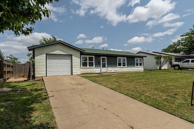 2414 Orange St, Amarillo, TX 79107 - ranch-style home with a garage and driveway
