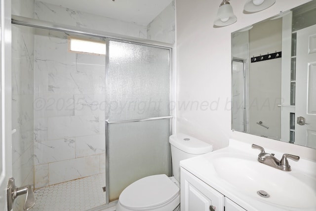 4112 S Tyler St, Amarillo, TX 79110 - bathroom featuring a marble finish shower and vanity