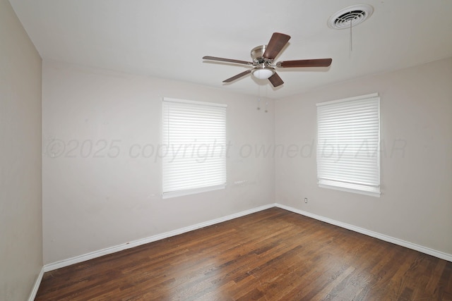 4112 S Tyler St, Amarillo, TX 79110 - unfurnished room featuring wood finished floors and a ceiling fan
