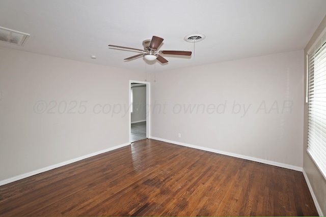 4112 S Tyler St, Amarillo, TX 79110 - unfurnished room with wood finished floors and ceiling fan