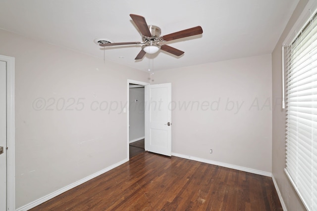 4112 S Tyler St, Amarillo, TX 79110 - empty room featuring wood finished floors and a ceiling fan
