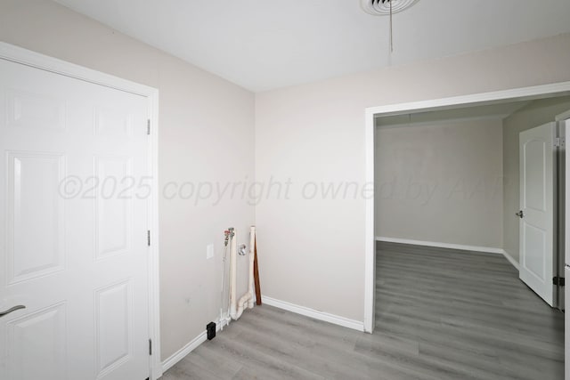 4112 S Tyler St, Amarillo, TX 79110 - washroom with light wood-style flooring and baseboards