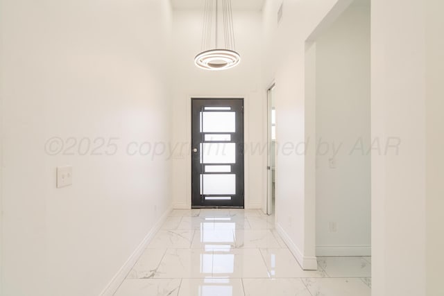 2909 Daytona Ave, Amarillo, TX 79118 - doorway to outside with light marble finish flooring