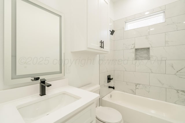 2909 Daytona Ave, Amarillo, TX 79118 - full bathroom featuring vanity and washtub / shower combination