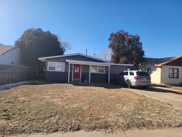 view of ranch-style house