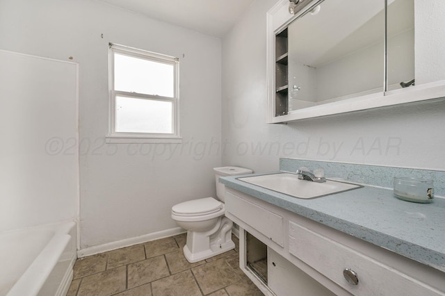 2902 Pryor St, Amarillo, TX 79103 - bathroom with vanity and baseboards