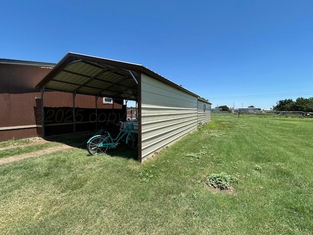 712 Groom Ave, Panhandle, TX 79068 - view of outdoor structure with a carport