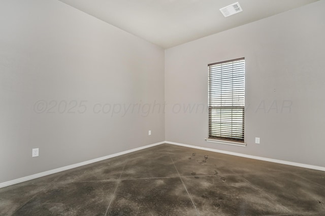 7907 Crestline Dr, Amarillo, TX 79119 - empty room featuring baseboards and concrete flooring