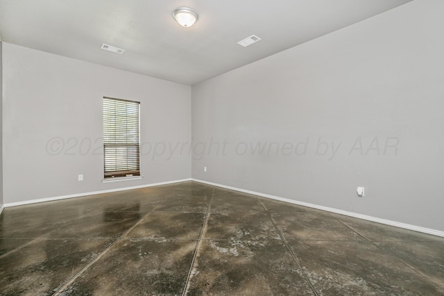 7907 Crestline Dr, Amarillo, TX 79119 - unfurnished room with concrete floors and baseboards
