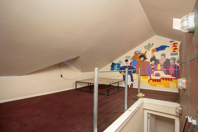 1510 Crockett St, Amarillo, TX 79102 - additional living space with vaulted ceiling and carpet flooring