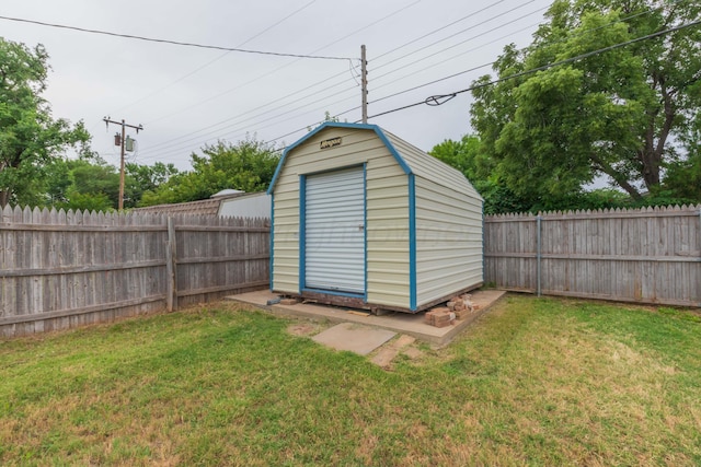 5519 Alvarado Rd, Amarillo, TX 79106 - view of shed with a fenced backyard