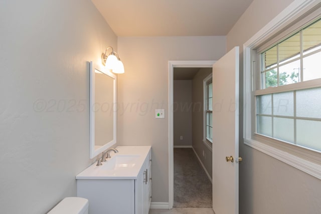 5519 Alvarado Rd, Amarillo, TX 79106 - bathroom with vanity and toilet