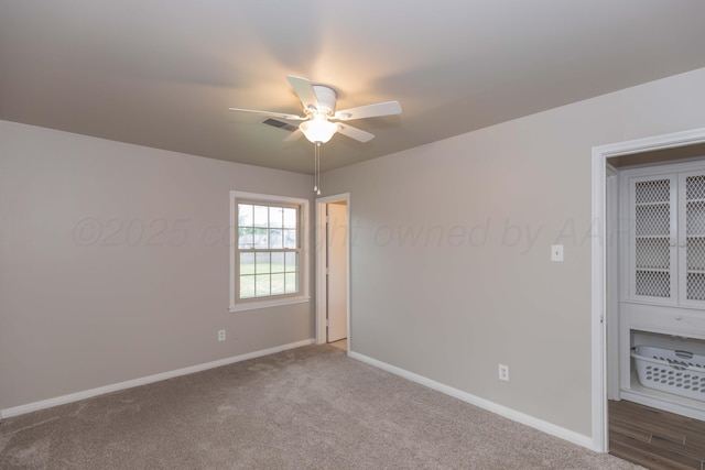 5519 Alvarado Rd, Amarillo, TX 79106 - spare room featuring ceiling fan and carpet