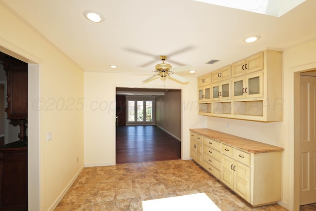 3449 Irving Ln, Amarillo, TX 79121 - corridor with recessed lighting and stone finish flooring