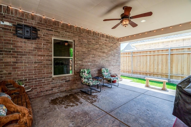 7601 Continental Pkwy, Amarillo, TX 79119 - view of patio with ceiling fan