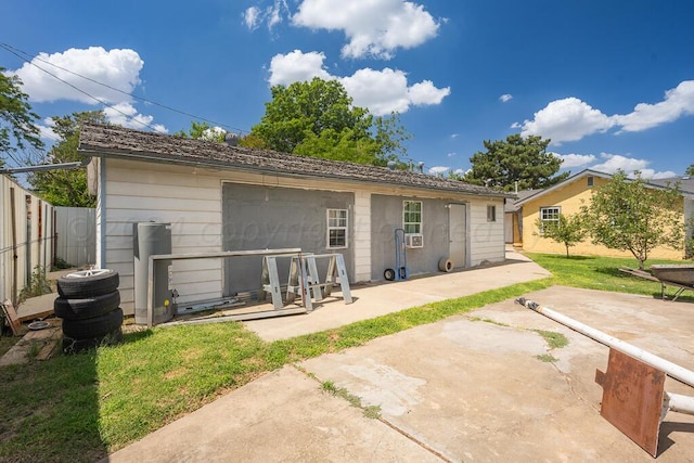 rear view of property with a patio