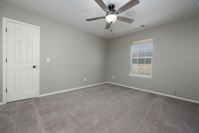 7703 Fresno Dr, Amarillo, TX 79118 - carpeted spare room featuring ceiling fan and baseboards