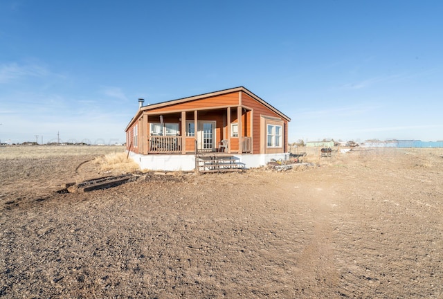 view of front of house with covered porch