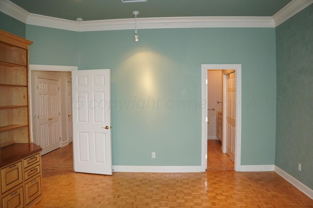 5105 Olsen Cir, Amarillo, TX 79106 - unfurnished bedroom featuring baseboards and crown molding