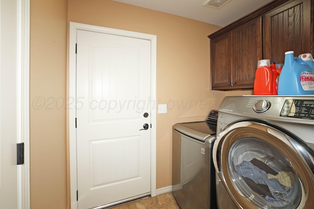 6501 Nancy Ellen St, Amarillo, TX 79119 - washroom with washer and dryer and cabinet space
