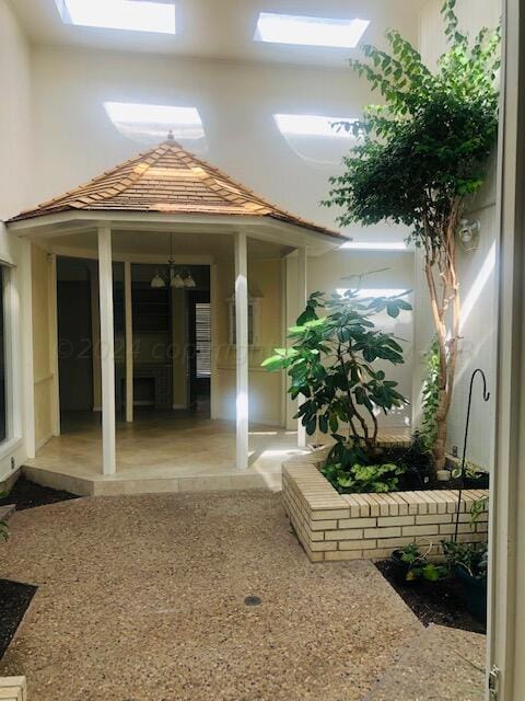 interior space featuring a patio