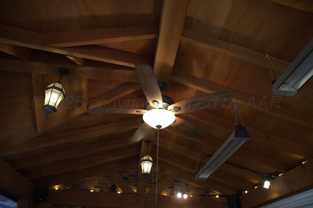 interior details with beam ceiling