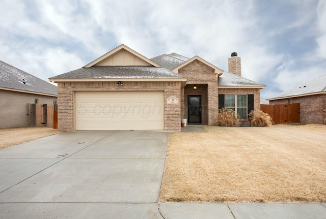 ranch-style house with a garage