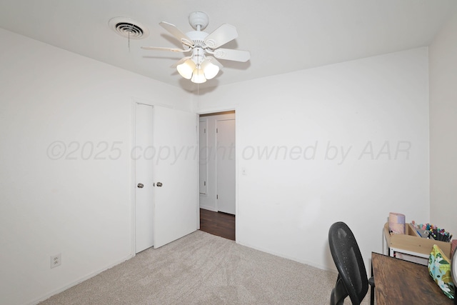 2904 Pittsburg St, Amarillo, TX 79103 - office space featuring carpet flooring and a ceiling fan