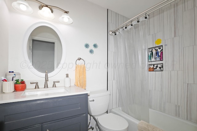 2904 Pittsburg St, Amarillo, TX 79103 - bathroom featuring vanity and shower / bath combo with shower curtain