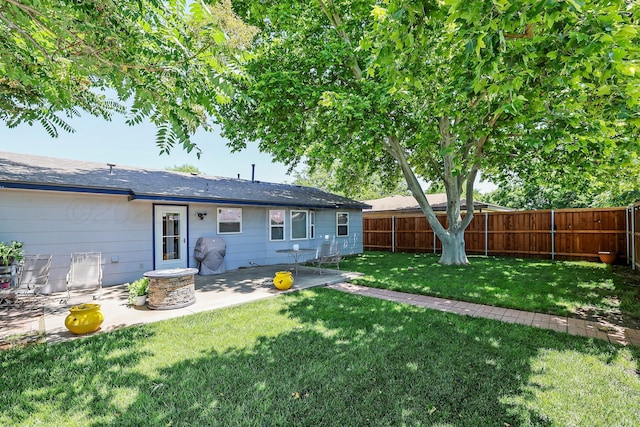 2904 Pittsburg St, Amarillo, TX 79103 - back of house with a fenced backyard and a patio