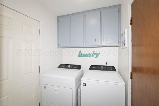 2904 Pittsburg St, Amarillo, TX 79103 - laundry room featuring cabinet space and independent washer and dryer