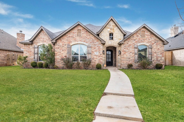 6308 Lauren Ashleigh Dr, Amarillo, TX 79119 - french country inspired facade featuring brick siding and a shingled roof